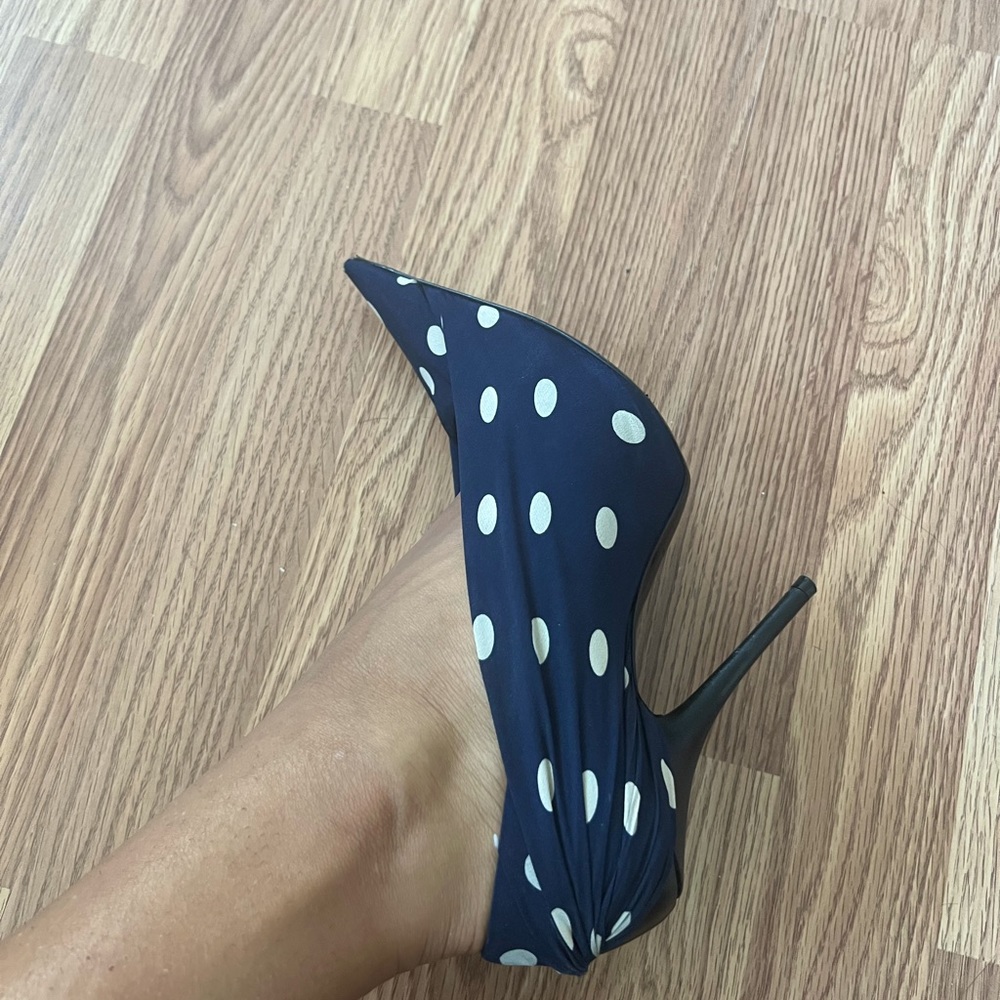 Balenciaga polka dot knife cloth  heels